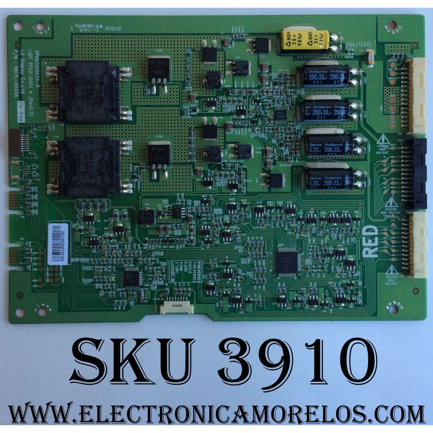 LED DRIVER PARA TV LG / NUMERO DE PARTE 6917L-0025A / 3PHGC10003A-R / PCKL-D901 A / PANEL´S LC550EUB (SC)(A1) / LC550EUB (SC)(A2) / MODELOS 55LE5400-UC / 55LE5500-UA / 55LE7300-UA / 55LE5400-UC.AUSWLFR / 55LE5400-UC.AUSWLNR